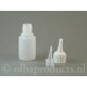 Leeg flesje 25 ml incl. tuitje en dopje
