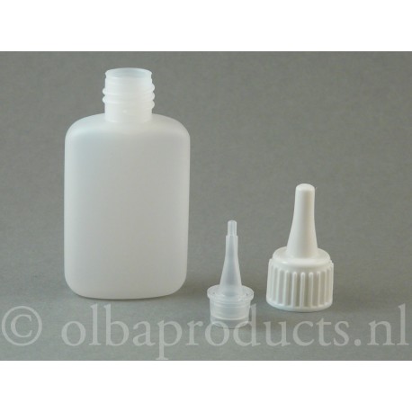Leeg flesje 37 ml incl. tuitje en dopje